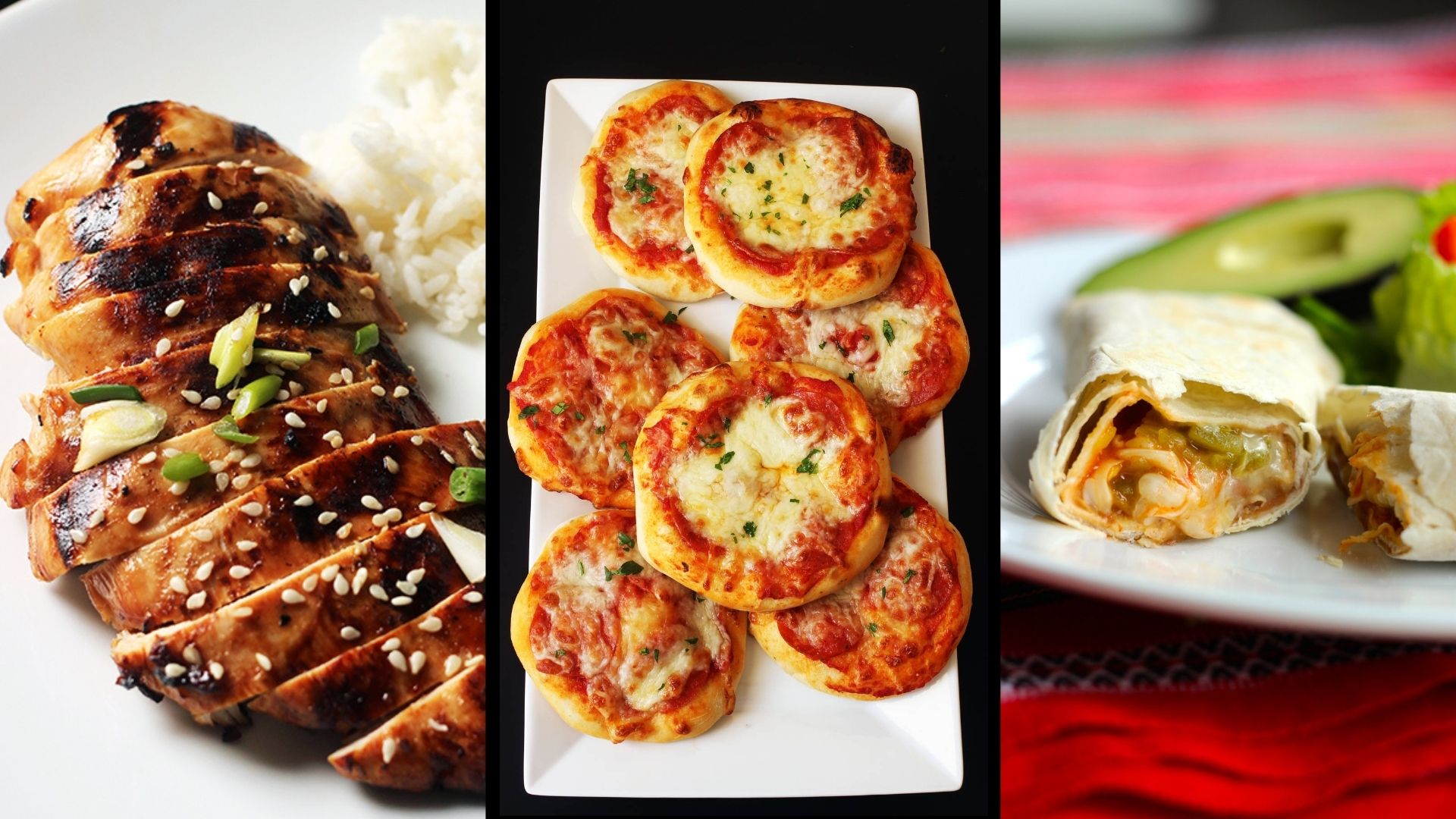 collage of meals you can make better at home.
