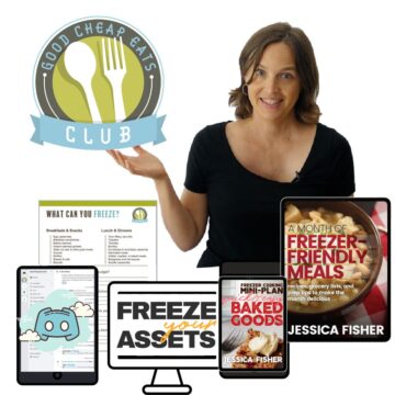 collage of what's included in march club subscription.
