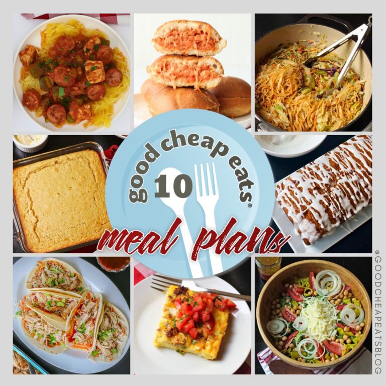 Meal Plan 10 - Good Cheap Eats