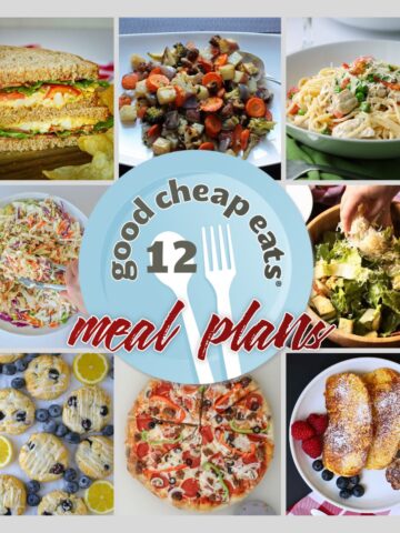 collage of meals included in meal plan 12.