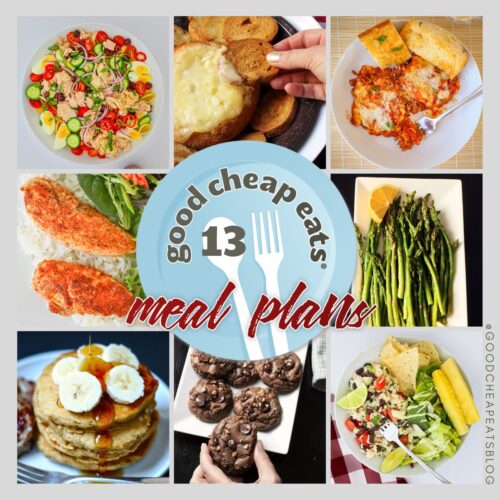 collage of meals included in meal plan 13.