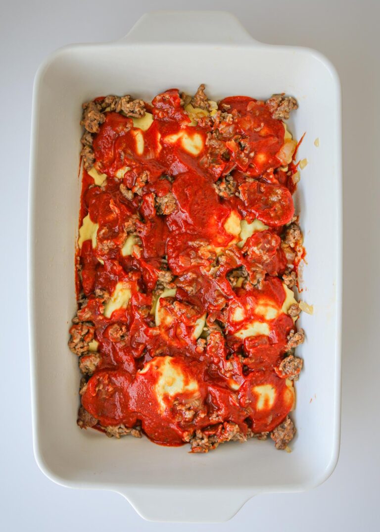 Easy 5-Ingredient Ravioli Casserole Recipe - Good Cheap Eats