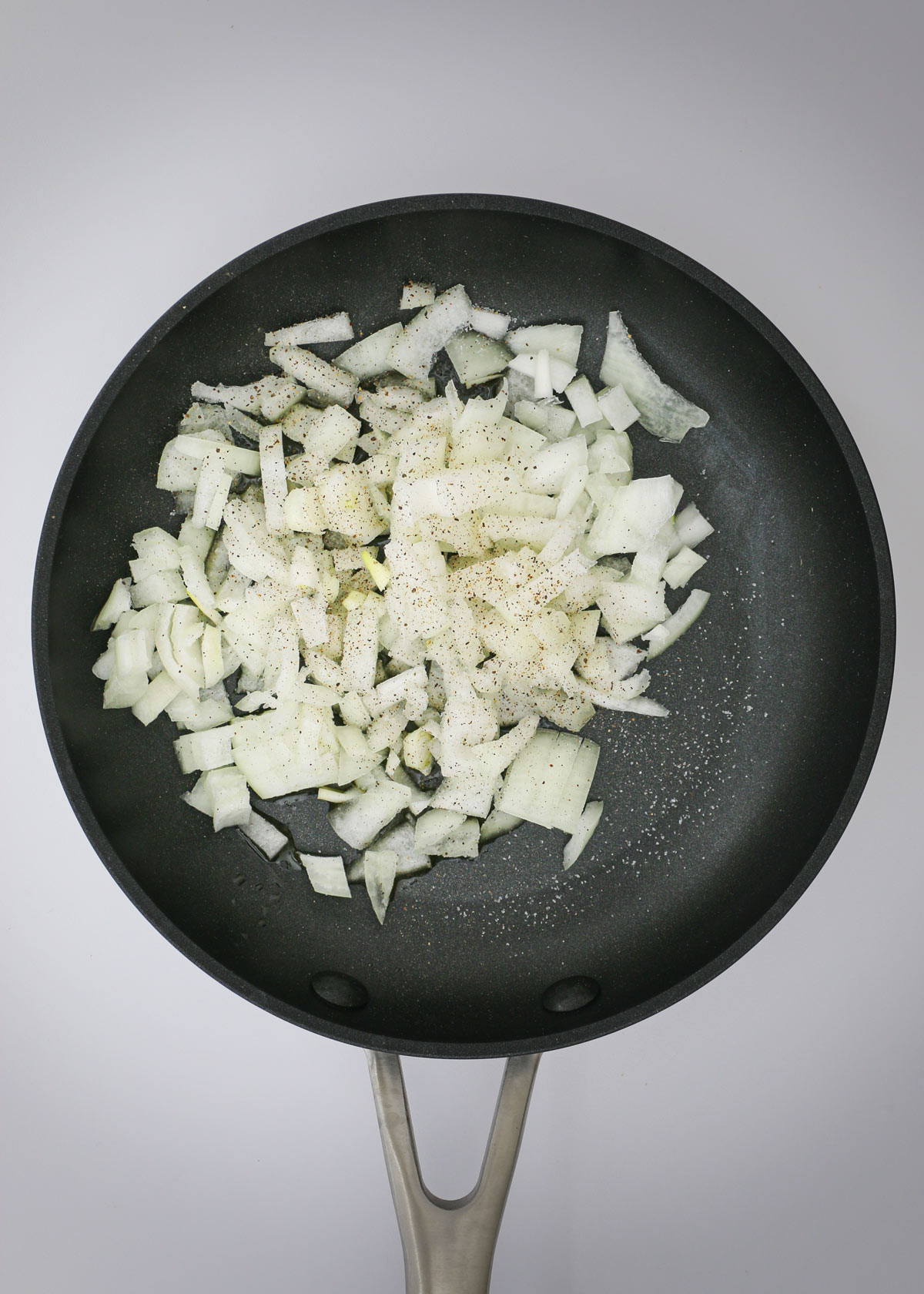 onions and oil in skillet.