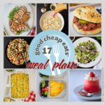 collage of recipes included in meal plan 17.