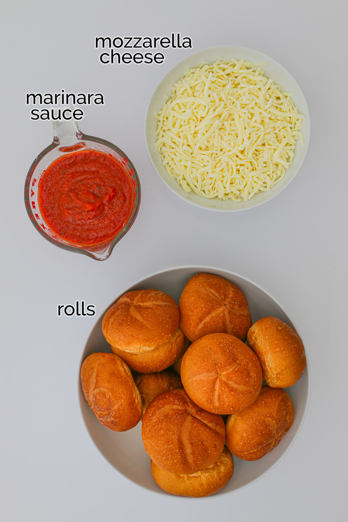 ingredients needed for pizzawiches.