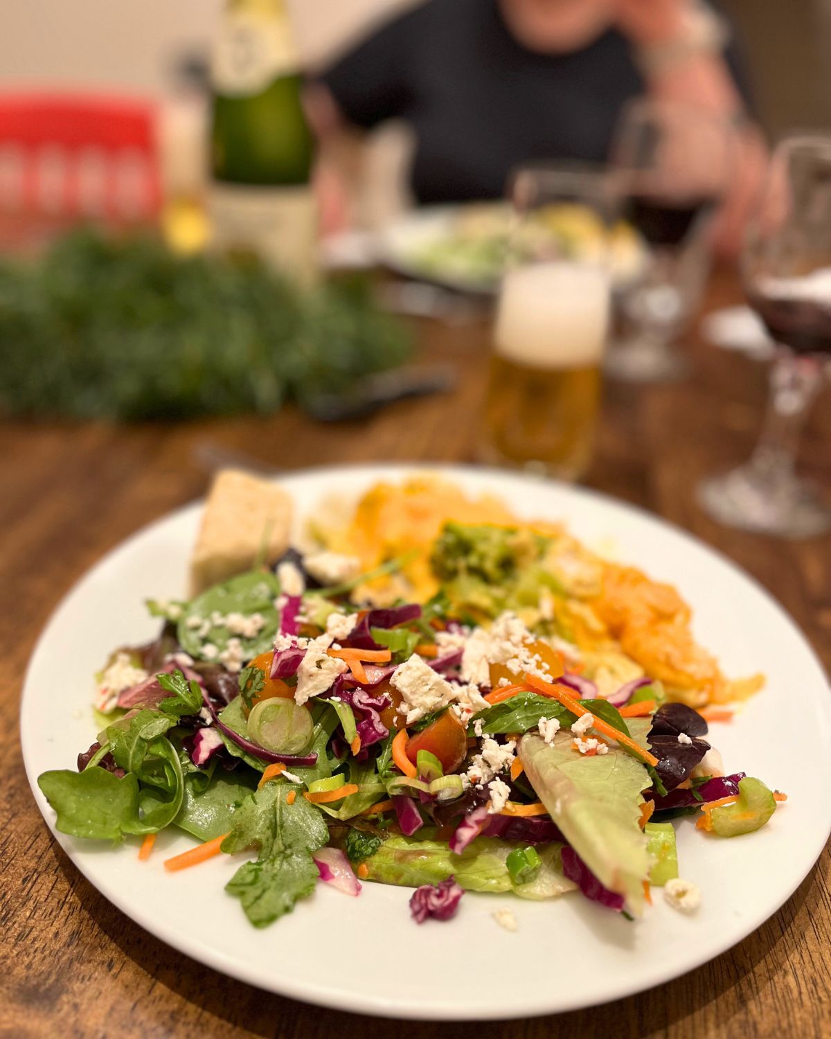 dinner plate from sunday dinner.