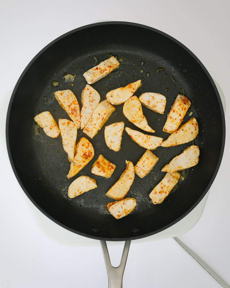 cooked fish in the skillet.