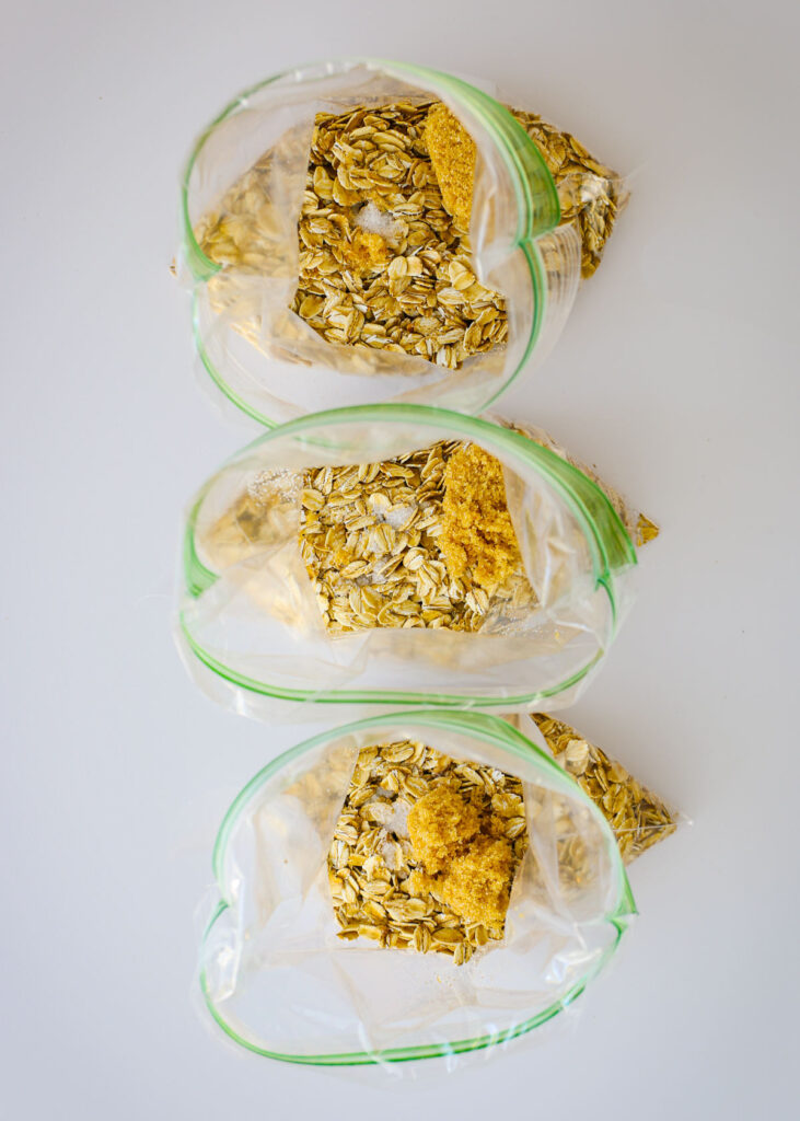 sugar added to the bags.