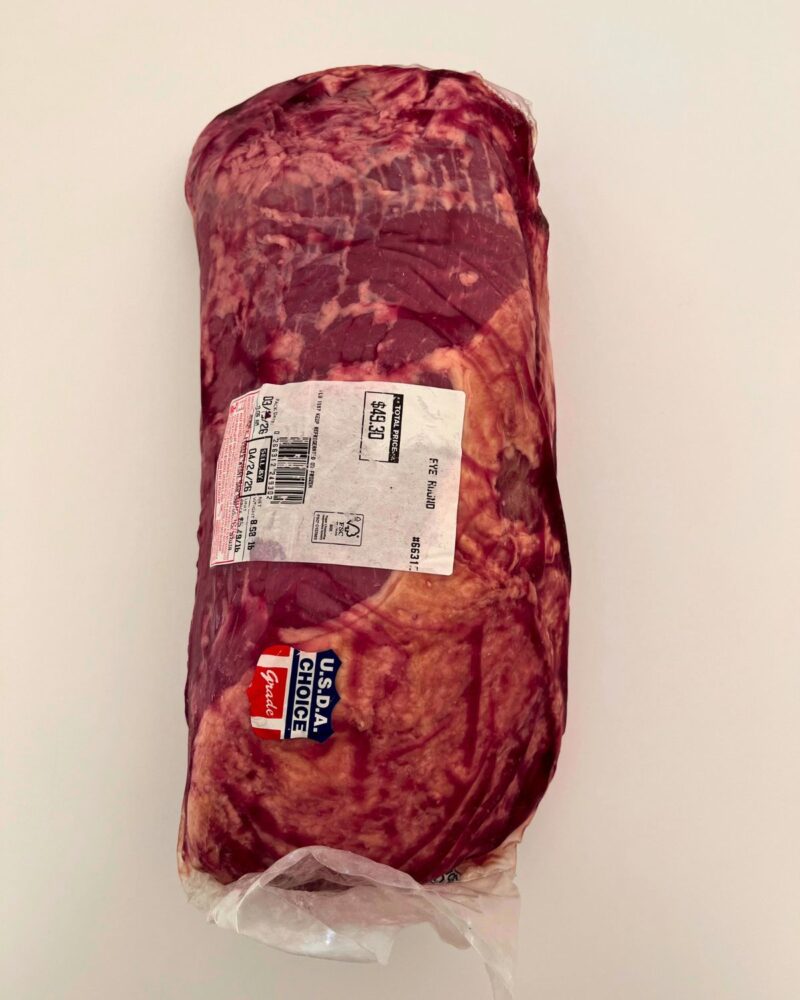 eye round roast in packaging